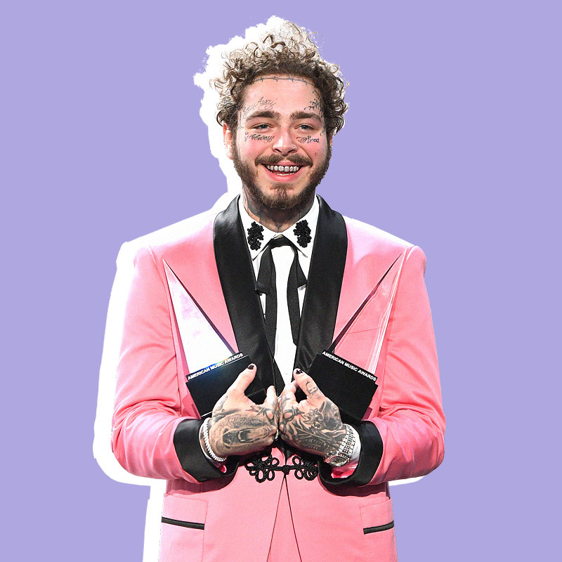 Post Malone на церемонии American Music Awards в Лос-Анджелесе, октябрь 2018 Post Malone на церемонии American Music Awards в Лос-Анджелесе, октябрь 2018