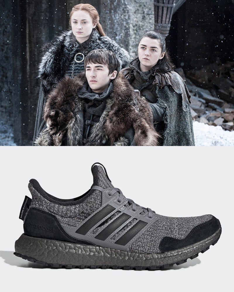 Санса, Бран и Арья Старк и adidas Ultra Boost “House Stark” Санса, Бран и Арья Старк и adidas Ultra Boost “House Stark”