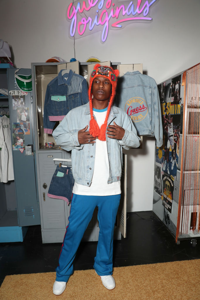 A$AP Rocky на презентации своей коллаборации с Guess A$AP Rocky на презентации своей коллаборации с Guess