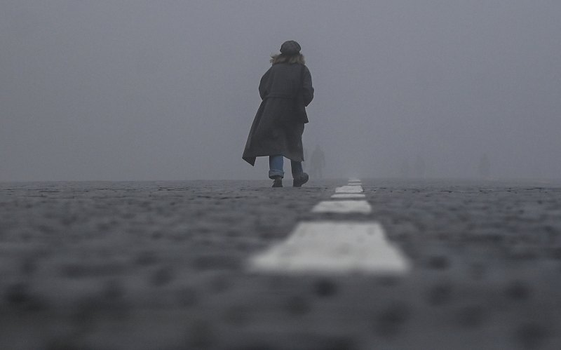 Красная площадь в тумане Туман в Москве