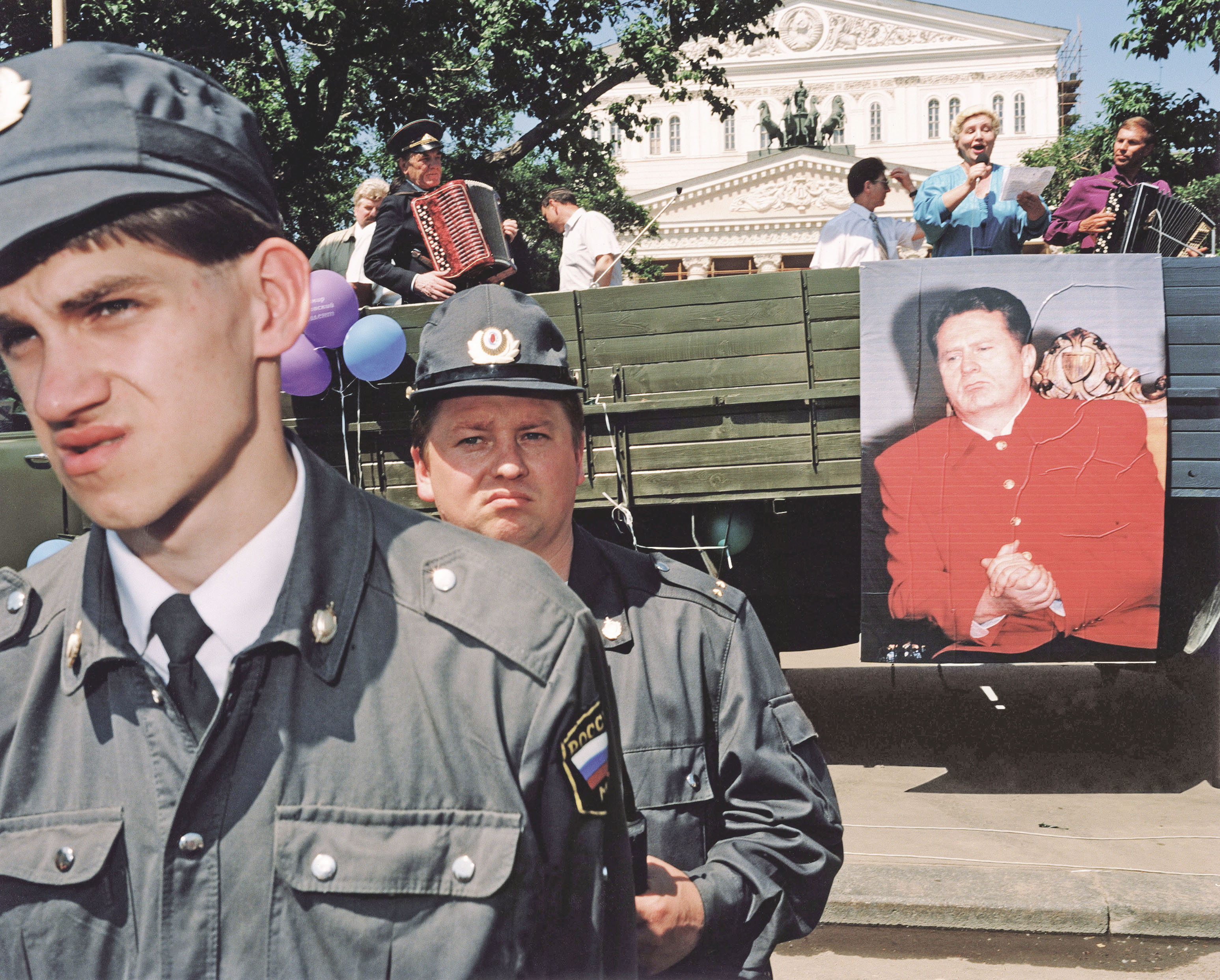 Предвыборная кампания Владимира Жириновского на президентских выборах. Москва, Россия, 1996 Предвыборная кампания Владимира Жириновского на президентских выборах. Москва, Россия, 1996