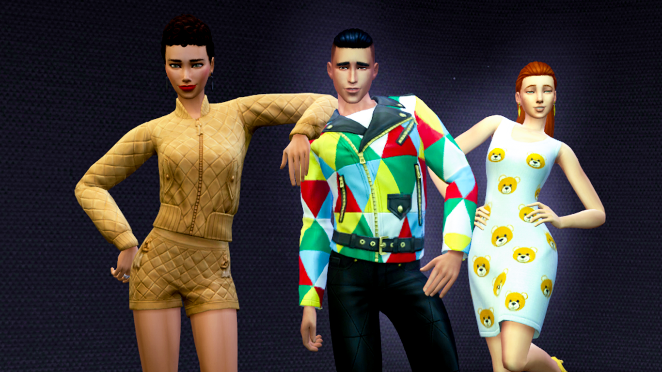 Одежда Moschino в игре Sims Одежда Moschino в игре Sims