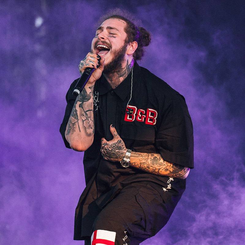 Post Malone на фестивале Wireless в Лондоне, Июль 2018 Post Malone на фестивале Wireless в Лондоне, Июль 2018