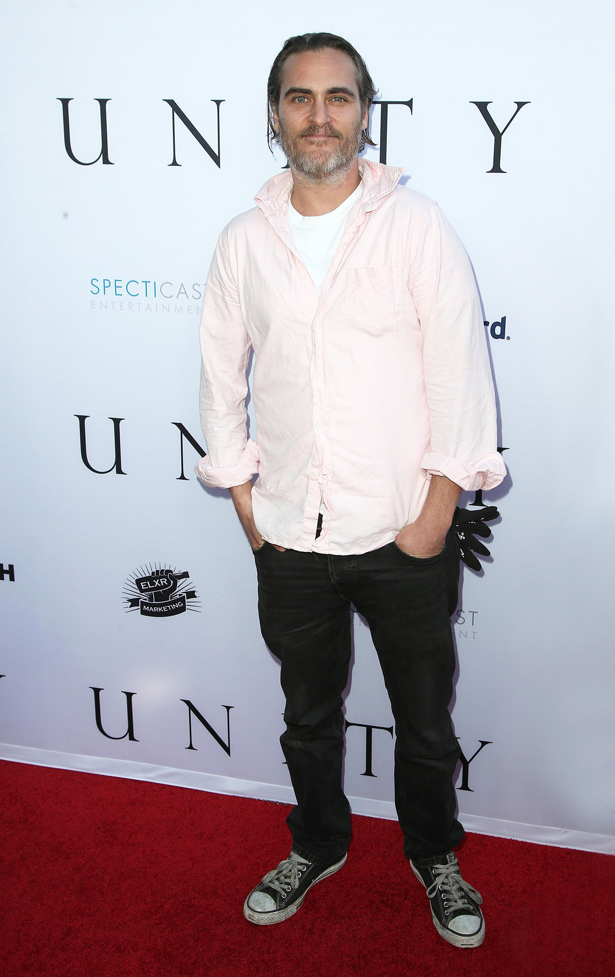 На премьере документального фильма «Единство», 2015 Los Angeles, CA - June 24 Joaquin Phoenix Attending World Premiere Screening Of Documentary