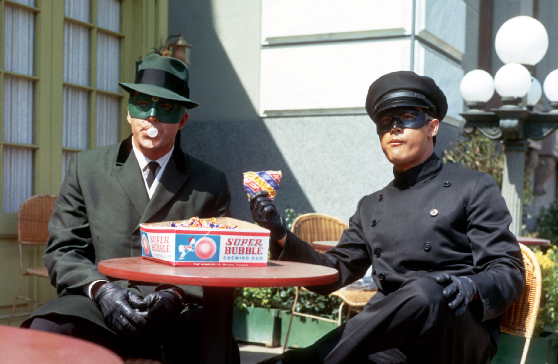 Ван Уильямс и Брюс ли в фильме THE GREEN HORNET, Van Williams, Bruce Lee, 1966-67,