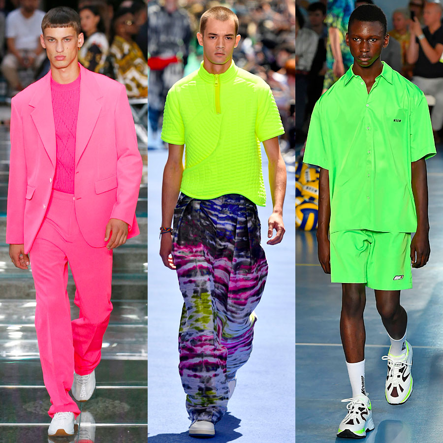 Versace, Louis Vuitton, MSGM весна-лето 2019 Versace, Louis Vuitton, MSGM весна-лето 2019