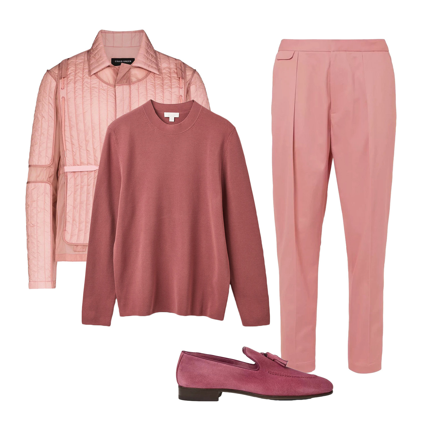Куртка, Craig Green, 64 876 руб.; джемпер, COS, 6990 руб.; брюки, Equipment, €245; обувь, Manolo Blahnik, €645 Куртка Craig Green, 64 876 руб. ; джемпер COS, 6 990 руб. ; Брюки Equipment, €245; обувь Manolo Blahnik, €645